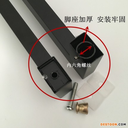 雄雅不銹鋼玻璃門方管拉手 黑色烤漆大拉手辦公室木門KTV大門把手