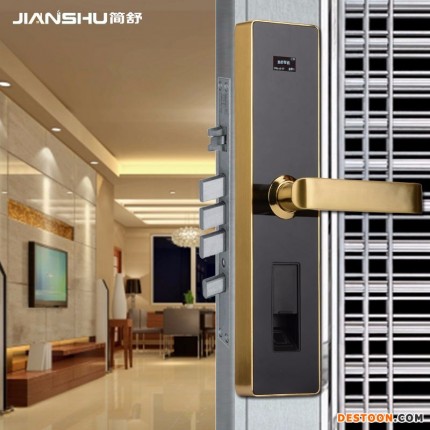 簡舒S001  湛江指紋密碼智能鎖 手機(jī)智能鎖  APP開鎖的智能鎖 高端別墅智能鎖 好品牌智能鎖 人人都喜歡的智能鎖
