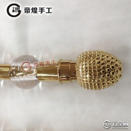 帝煌手工 金色豪華水晶大門拉手 歐式鋼化玻璃門推拉門長把手鈦金 玻璃門拉手