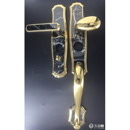不銹鋼防盜門鎖,多功能防盜拉手,6068鍍色鎖,304不銹鋼門鎖天地鎖