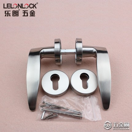 樂朗RLH-09不銹鋼精鑄實心門鎖把手304不銹鋼實木門鎖執(zhí)手室內(nèi)門鎖拉手工程配套五金