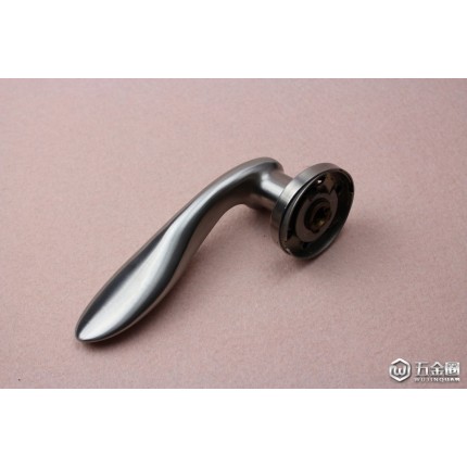 樂朗RLH-04不銹鋼304精鑄實心執(zhí)手室內(nèi)門鎖把手通道門用拉手工程配套五金