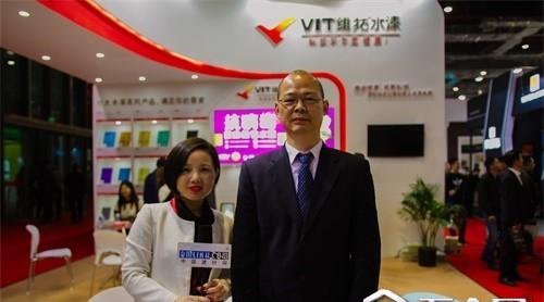 【中國建博會(huì)特輯】中國建材網(wǎng)專訪維拓水漆董事長--譚毅