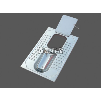 農(nóng)村旱廁用不銹鋼蹲便器 304帶蓋板蹲坑 專利產(chǎn)品